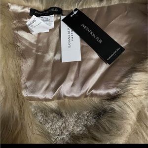 Imitation fur Scarf from Banana Republic